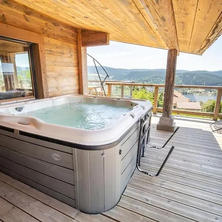 14p Vue Lac, Et Sauna Chalet *